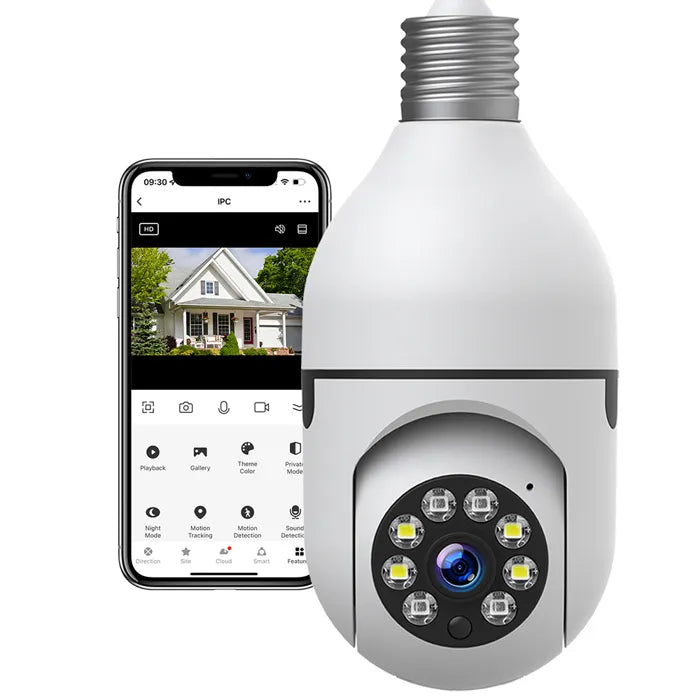 Zenu 360° – La caméra ampoule WiFi avec vision 360°, détection de mouvement et surveillance à distance